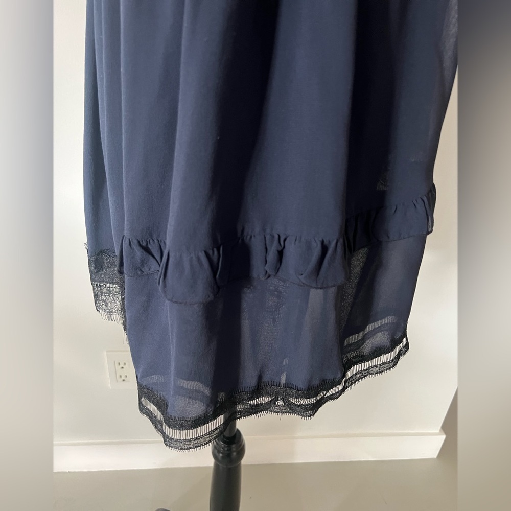 Nicholas Navy Lace Off Shoulder Top - Picture 15 of 16